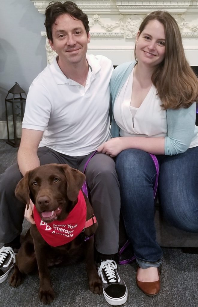 Andrea and Brian and Penny - New York Therapy Animals